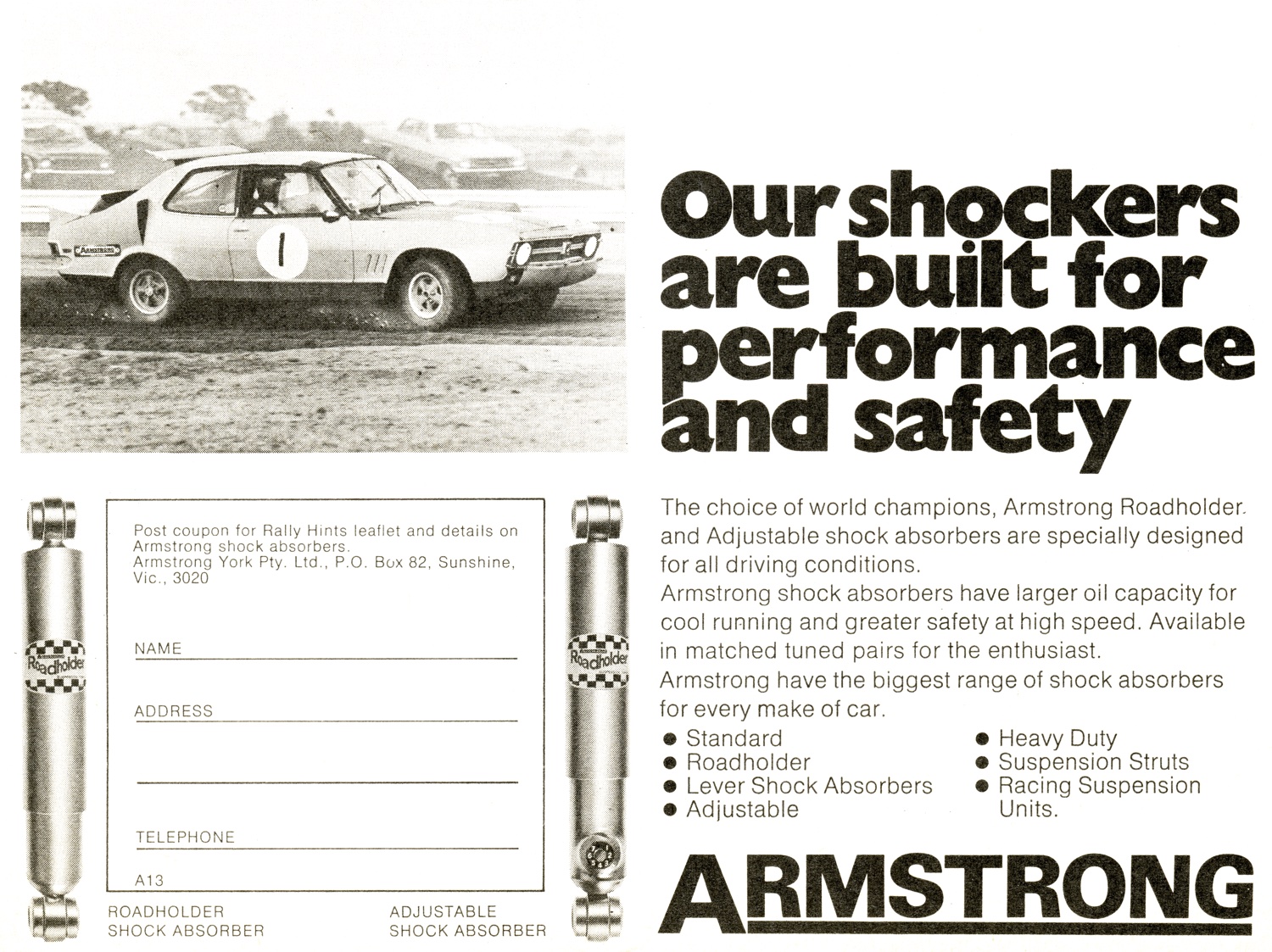 1972 Armstrong Shock Absorbers